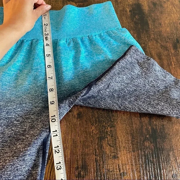 Running Girl ombre blue biker shorts - Picture 11 of 16